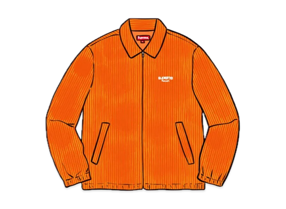 Supreme Wide Wale Corduroy Harrington Jacket 