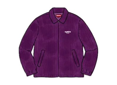 Supreme Wide Wale Corduroy Harrington Jacket "Purple"