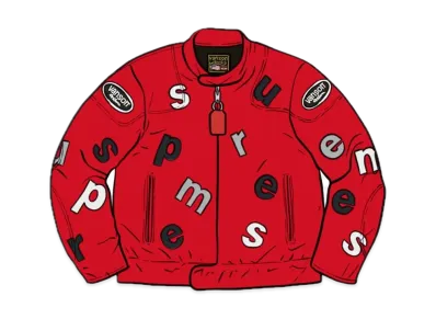 Supreme / Vanson Leathers® Letters Cordura® Jacket "Red"