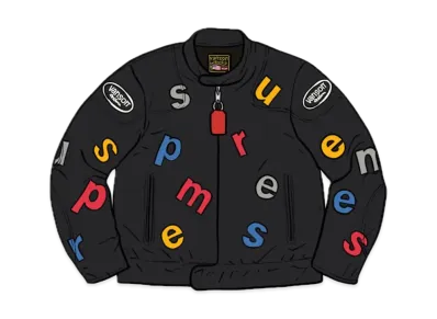 Supreme / Vanson Leathers® Letters Cordura® Jacket "Black"