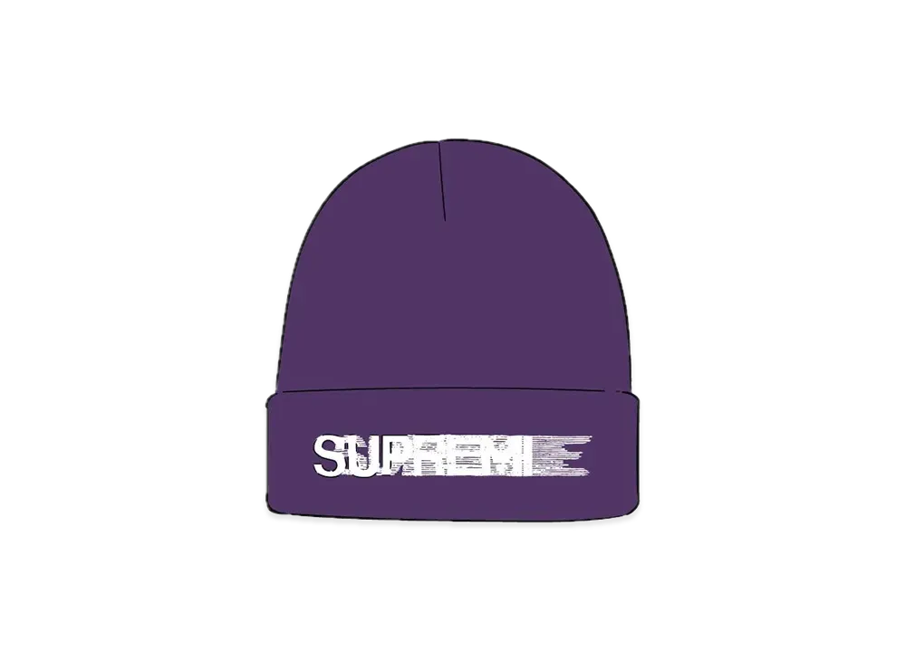 Supreme Motion Logo Beanie "Purple" (20SS)