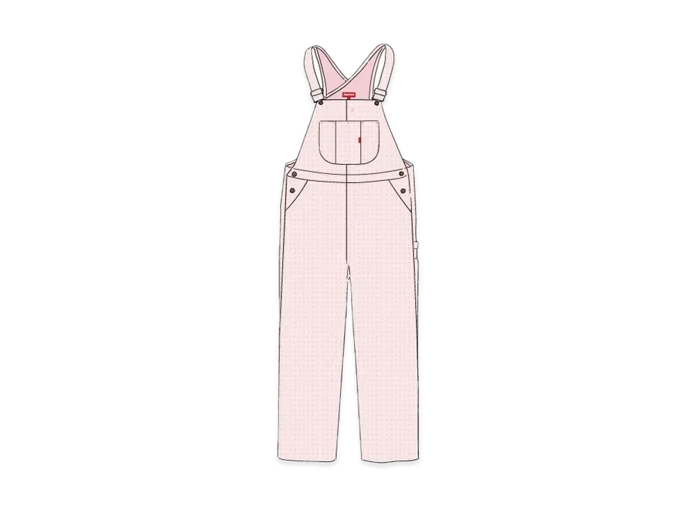 Supreme Jacquard Logos Denim Overalls 