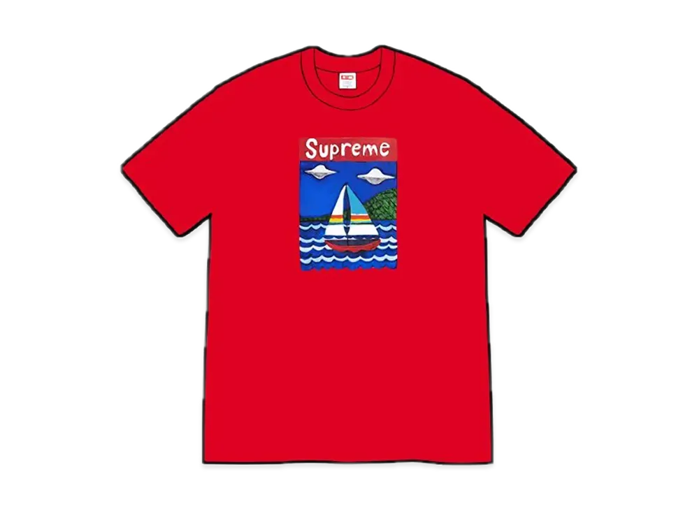 Supreme Sailboat Tee "Red"