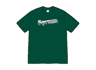Supreme Chrome Logo Tee "Green"