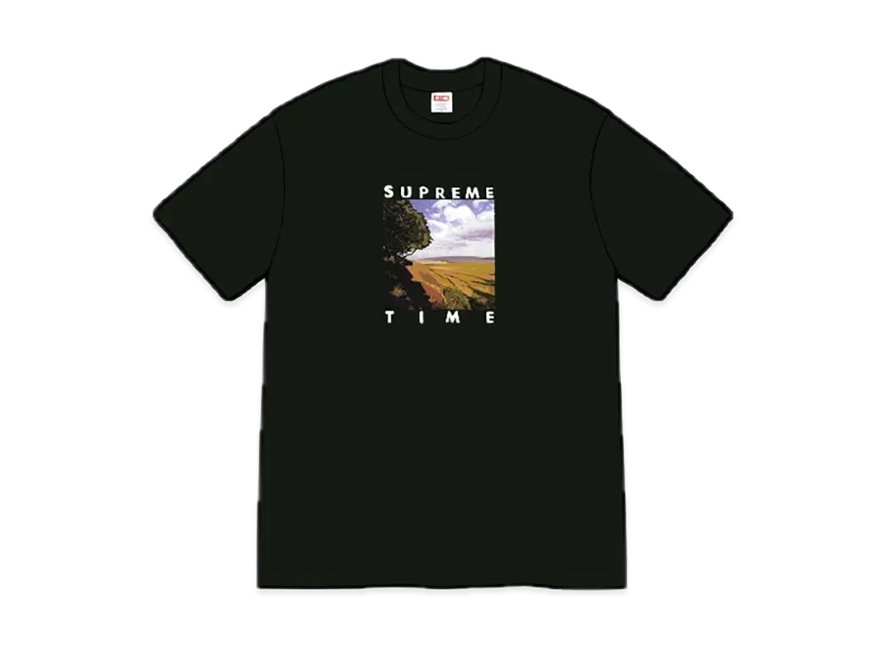 シュプリーム タイム Tシャツ "ブラック"