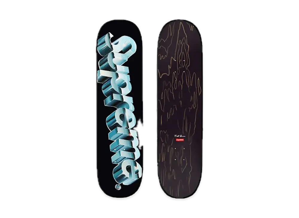 Supreme Chrome Logo Skateboard "Black"