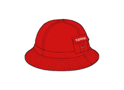 Supreme Cordura® Pocket Bell Hat "Red"