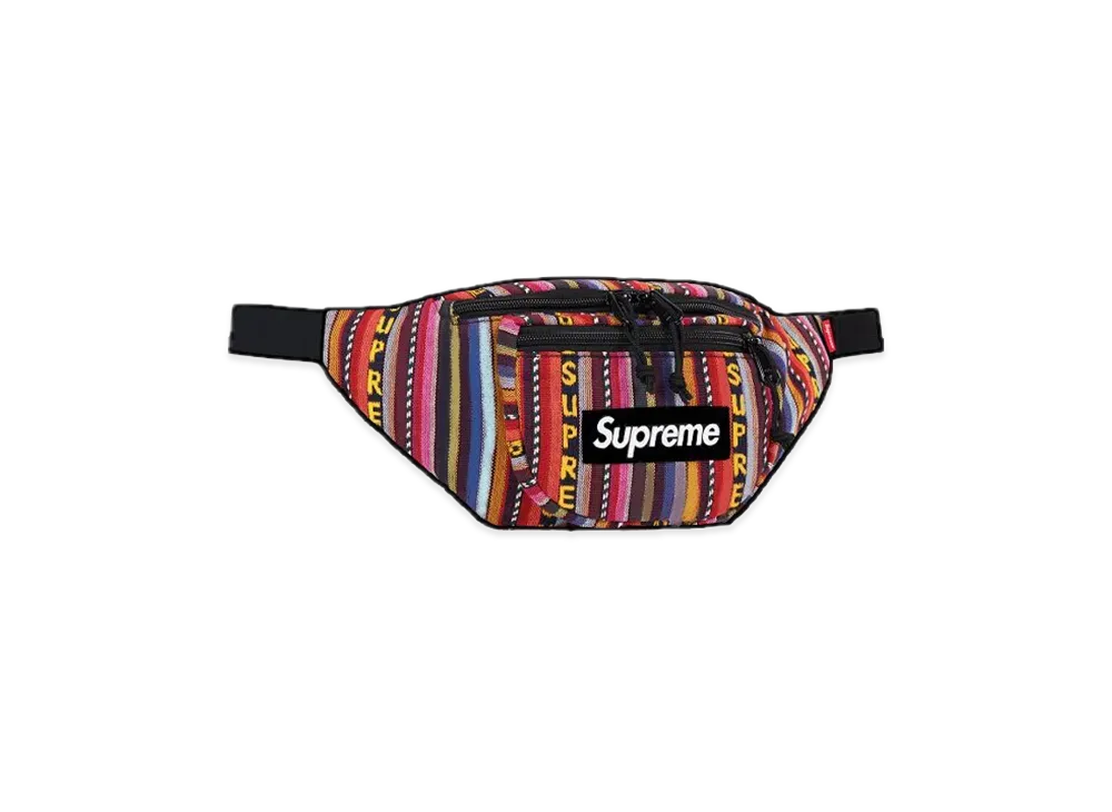 Supreme Woven Stripe Waist Bag "Multicolor"