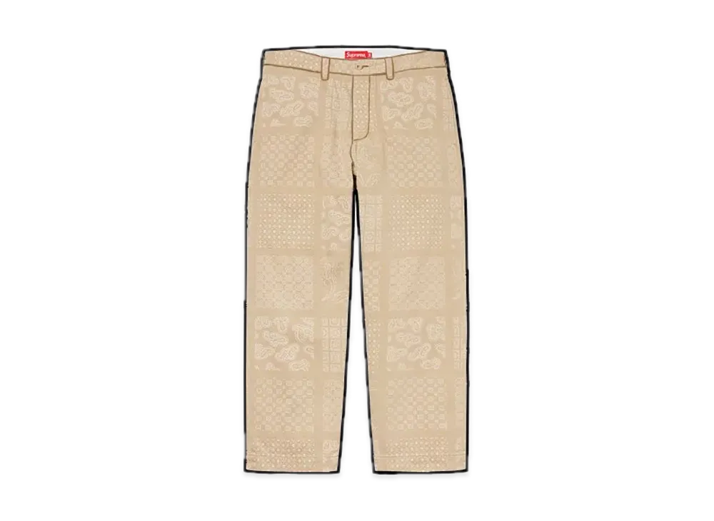 Supreme Paisley Grid Chino Pant 