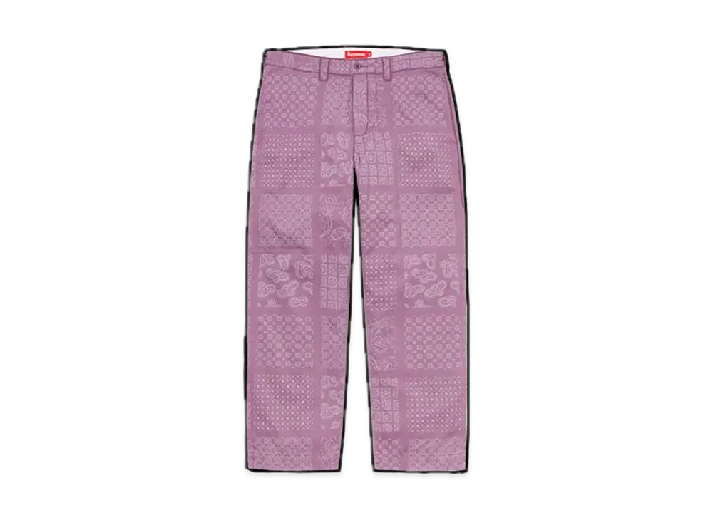 Supreme Paisley Grid Chino Pant 