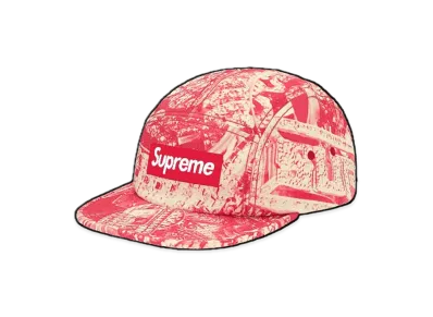 Supreme Bling Camp Cap "Red"