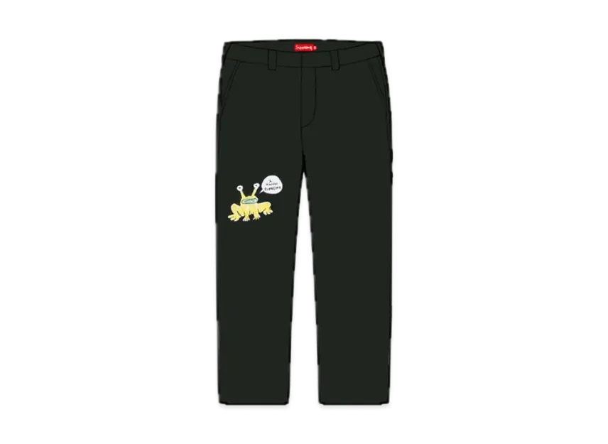 Supreme Daniel Johnston Embroidered Work Pant Supreme Daniel Johnston Embroidered Work Pant