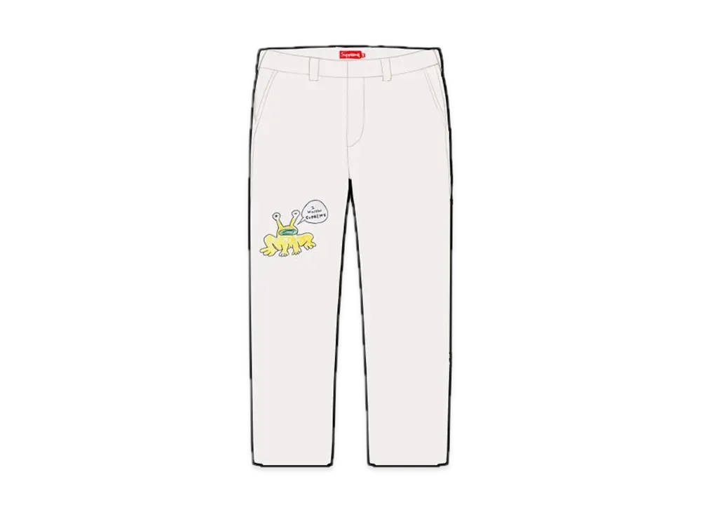 Supreme Daniel Johnston Embroidered Work Pant 