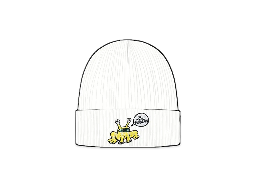 Supreme Frog Beanie "White"