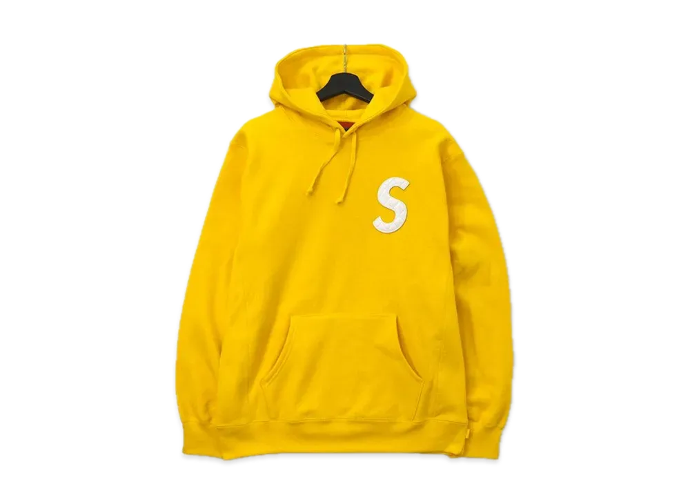 Supreme S Logo Hooded Sweatshirt "Yellow" (20SS)