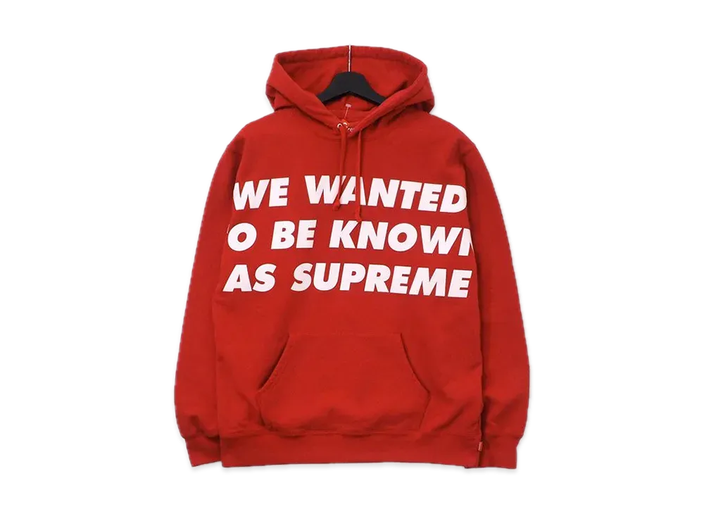 Supreme Known As Hooded Sweatshirt "Red"