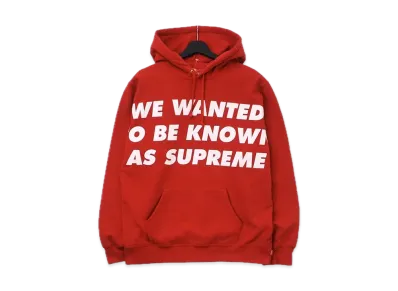 Supreme Known As Hooded Sweatshirt "Red"