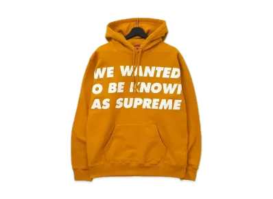 Supreme Known As Hooded Sweatshirt "Yellow"