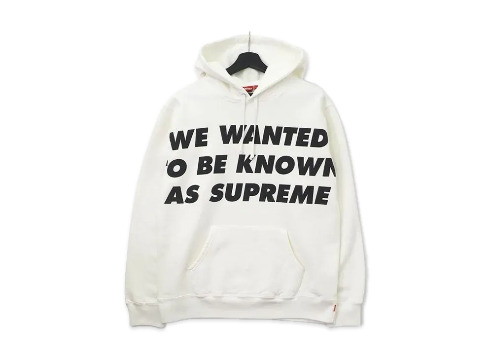 Supreme Known As Hooded Sweatshirt "White"