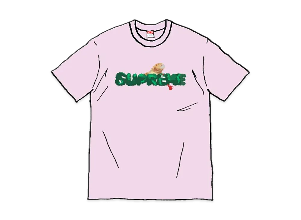 Supreme Lizard Tee "Pink"