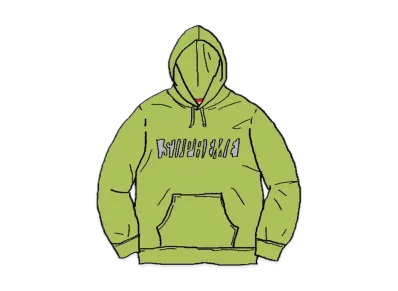 Supreme Reflective Cutout Hooded Sweatshirt "Green"