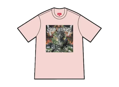 Supreme Dragon Tee "Heather Pink"