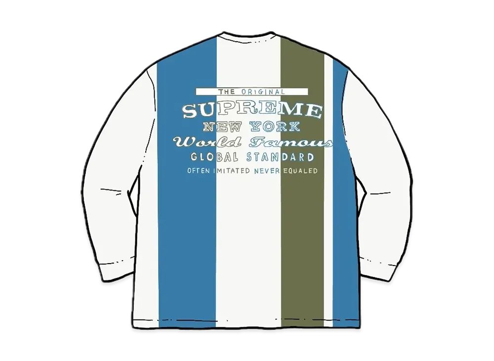 Supreme Global Standard L/S Top "White"