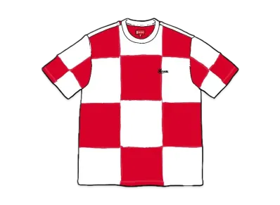 Supreme Patchwork S/S Top "Red/White"