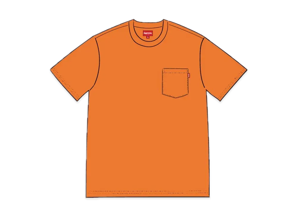 Supreme S/S Pocket Tee "Orange"(20SS)