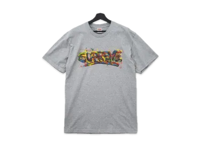 Supreme Paint Logo Tee "Grey"