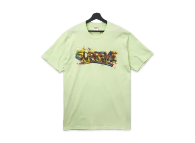 Supreme Paint Logo Tee "Pale Mint"