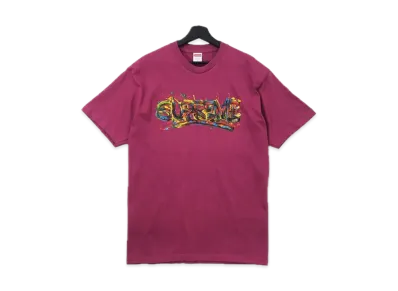 Supreme Paint Logo Tee "Cochineal Red"