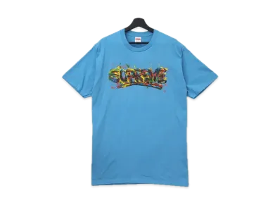 Supreme Paint Logo Tee "Blue"