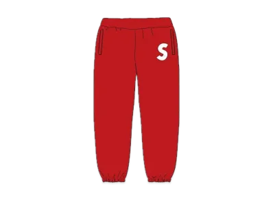 Supreme S Logo Sweatpant "Red" (20SS)