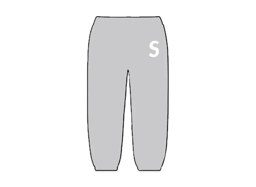 シュプリーム エス ロゴ スウェットボトムス "グレー" (20SS)