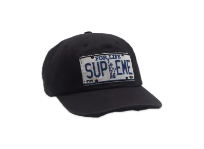 Supreme License Plate 6-Panel "Black"