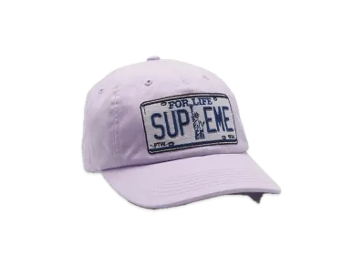 Supreme License Plate 6-Panel "Pink"