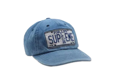 Supreme License Plate 6-Panel "Blue"