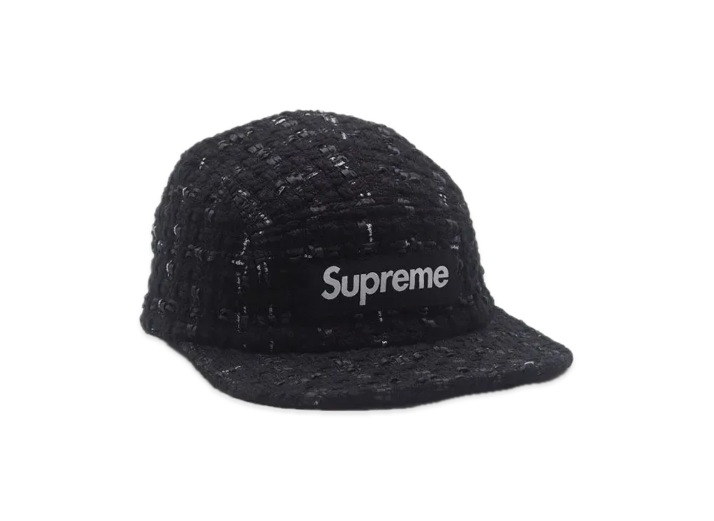 シュプリーム リボン ツイード キャンプ キャップ "ブラック"