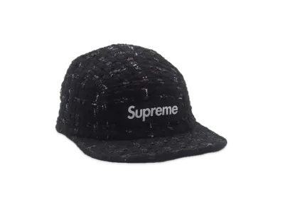 Supreme Ribbon Bouclé Camp Cap "Black"
