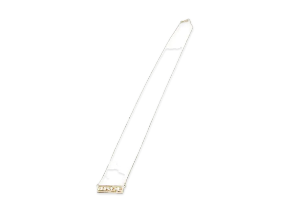 Supreme Name Plate 14K Gold Pendant "Gold"