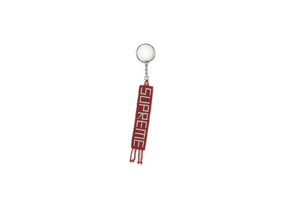 Supreme Beaded Keychain "Red"