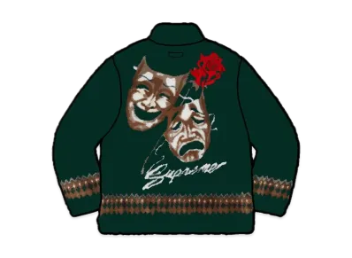 Supreme Drama Mask Fleece Jacket "Green"