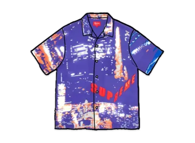 Supreme City Lights Rayon S/S Shirt "Purple"