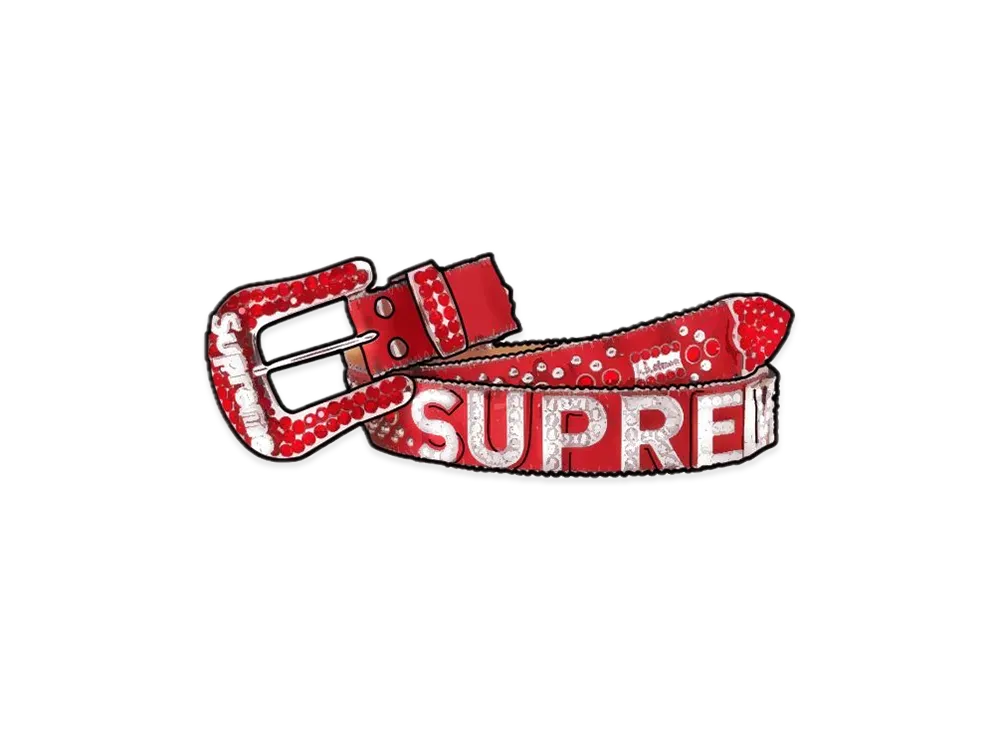 Supreme Bb Simon Belt Red Supreme Simon Belt