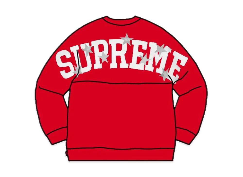 Supreme Stars Crewneck "Red"