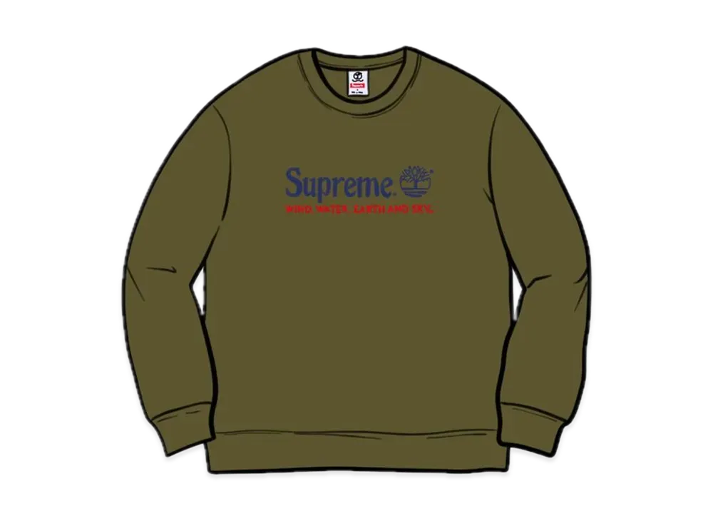 Supreme x Timberland Crewneck "Green"
