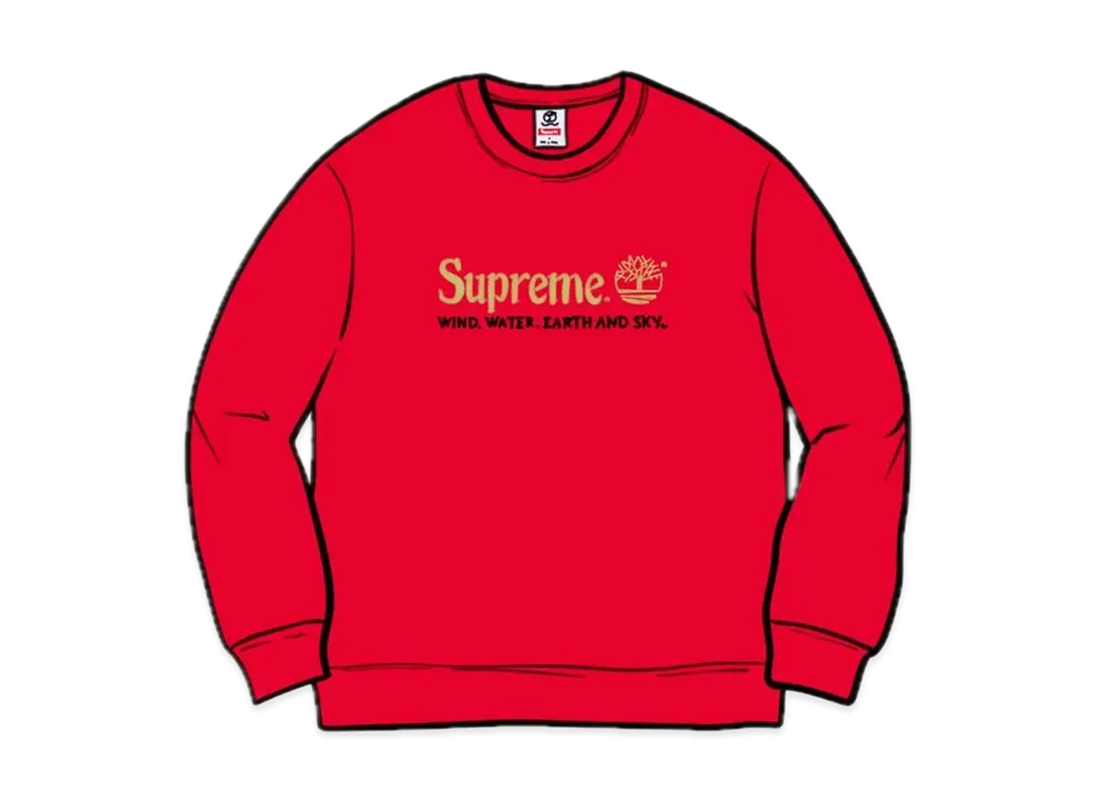 Supreme x Timberland® Crewneck "Red"