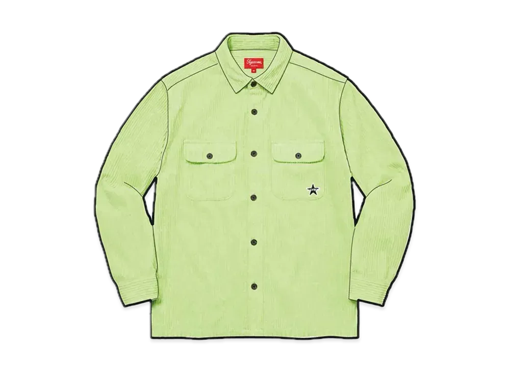 Supreme Corduroy Shirt "Pale Mint"