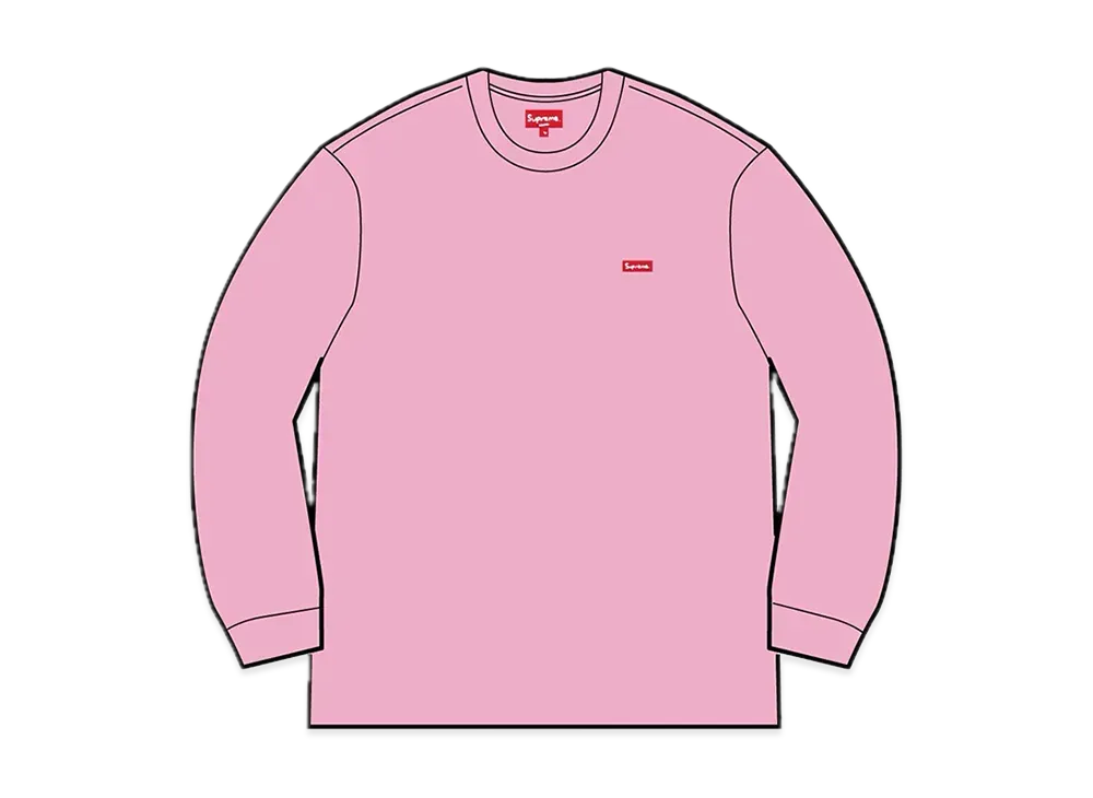 Supreme Small Box L/S Tee "Pink"(22SS)
